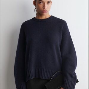 COS Navy pure chunky cashmere 2025 NWOT
